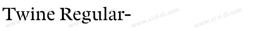 Twine Regular字体转换